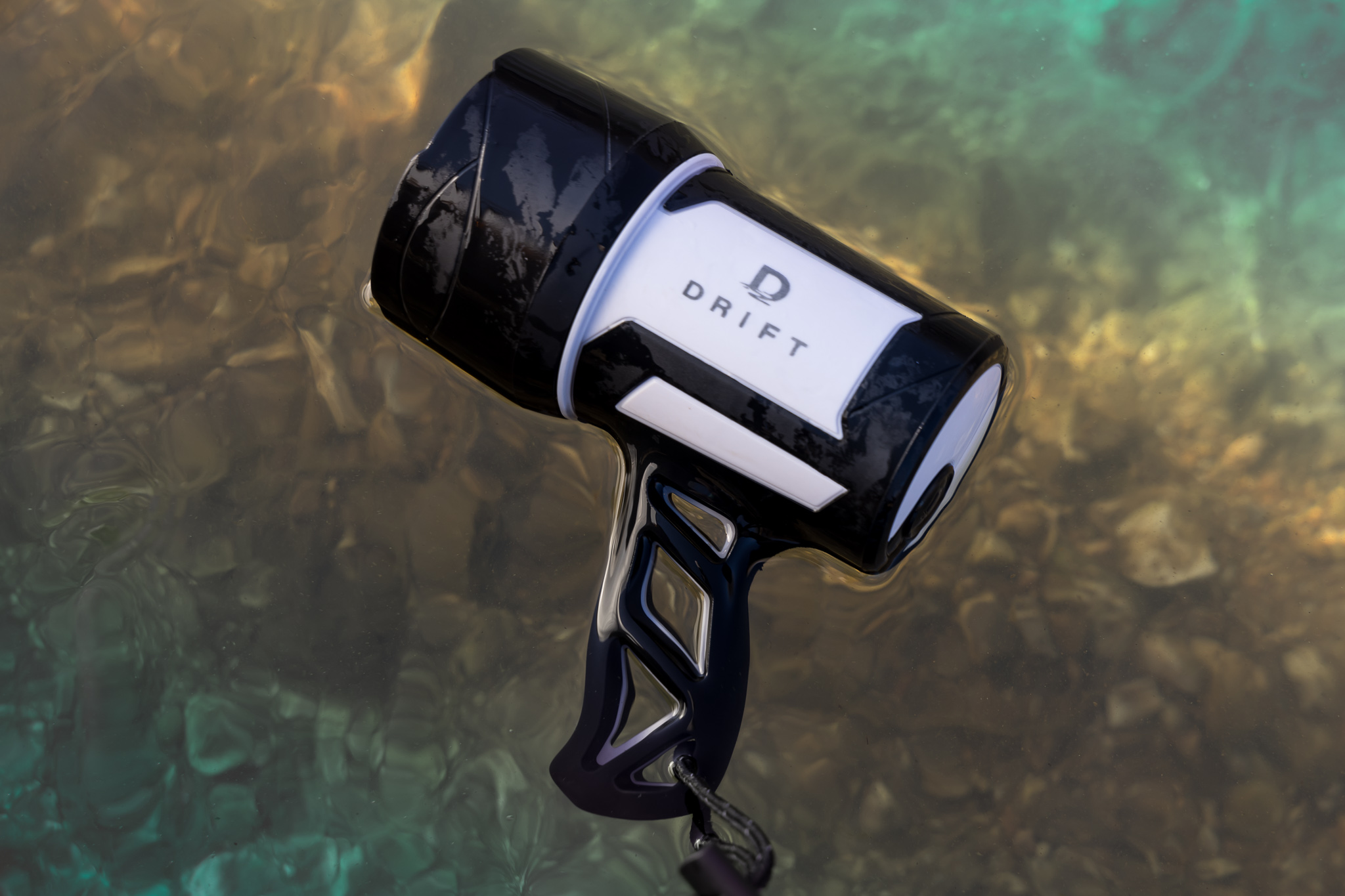 DRIFT 500 Lumen Marine Spotlight. Waterproof Floating LED Handheld Boat Spotlight
