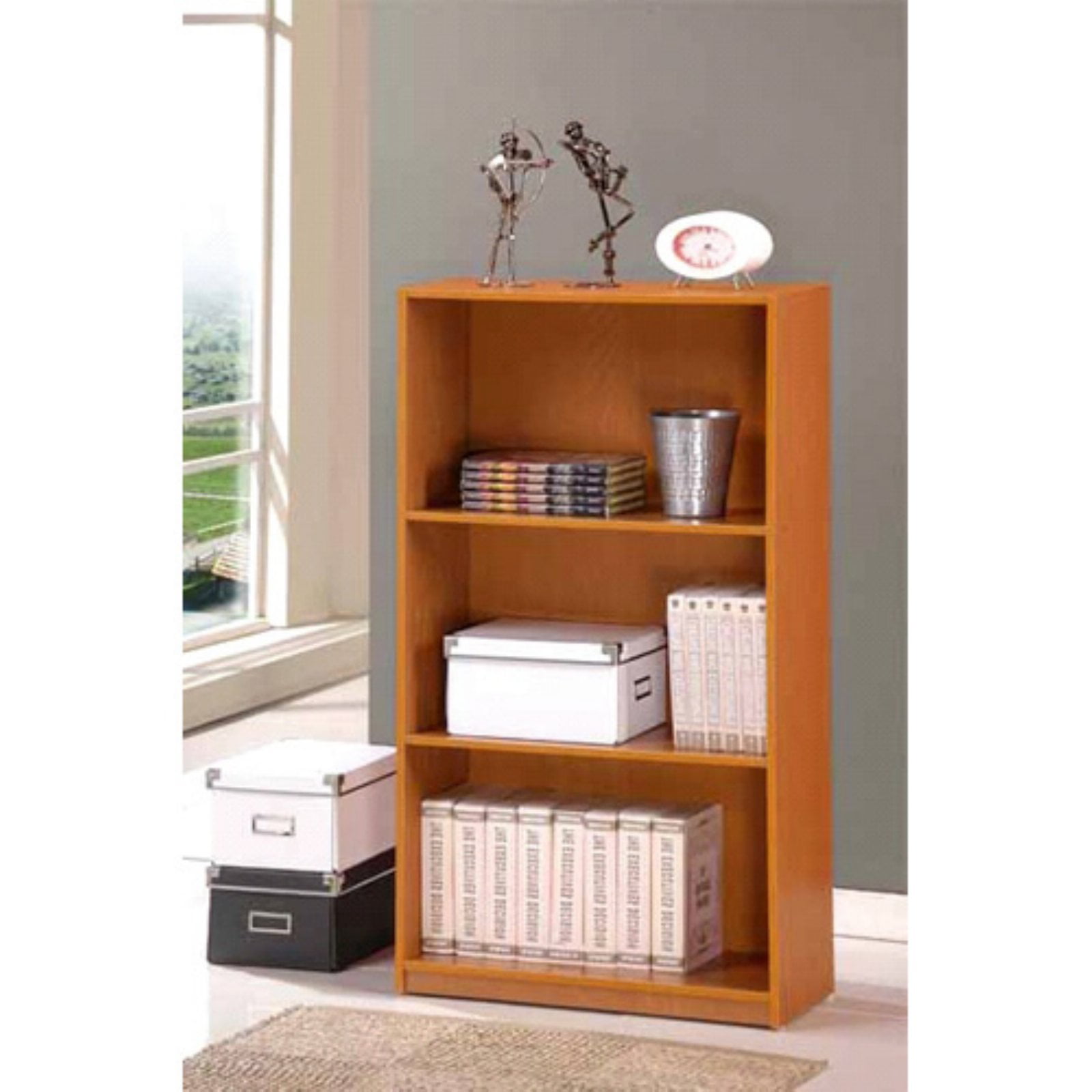 Furinno Basic 3 - Tier Bookcase Storage Shelves. Espresso