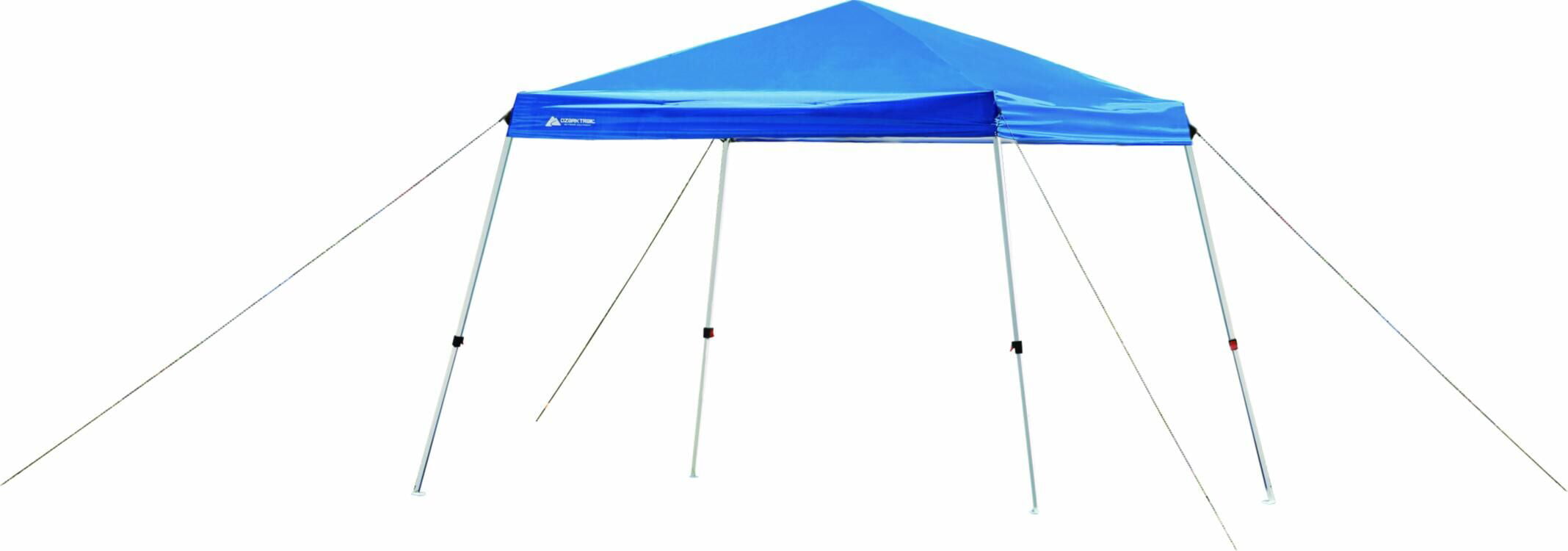 Ozark Trail 10′ x 10′ Instant Slant Leg Canopy. Blue. outdoor canopy