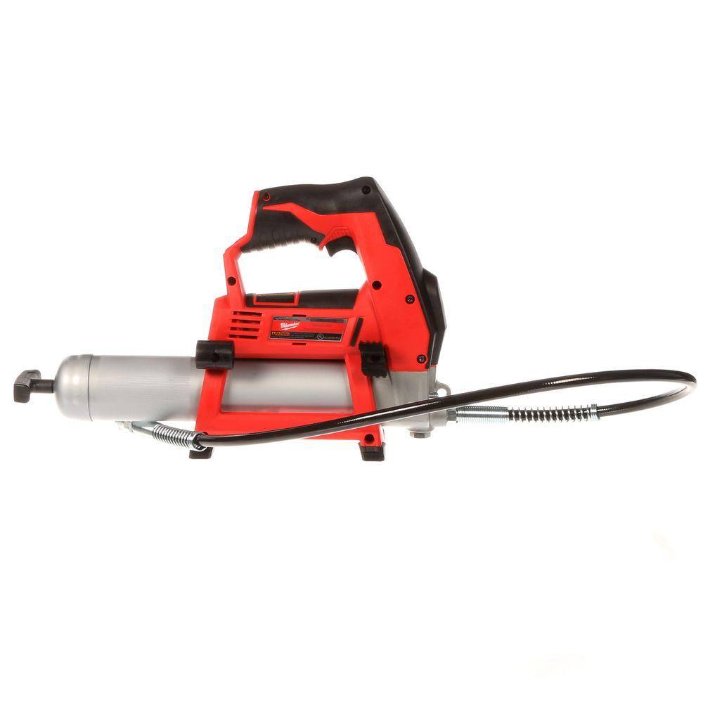 Milwaukee 2446-20-48-11-2420 M12 12V Lithium-Ion Cordless Grease Gun with 2.0 Ah Compact Battery