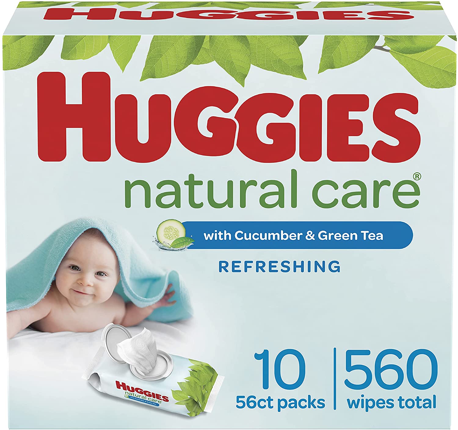 HUGGIES. Baby Wipes. Huggies Natural Care Refreshing Baby Diaper Wipes