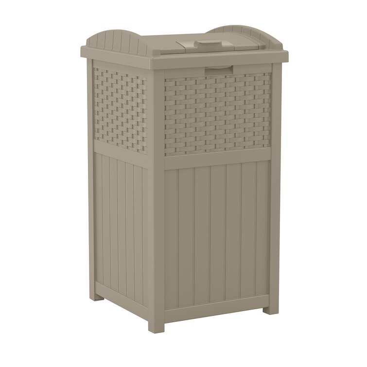 Wicker Hideaway 30 Gallon Trash Can