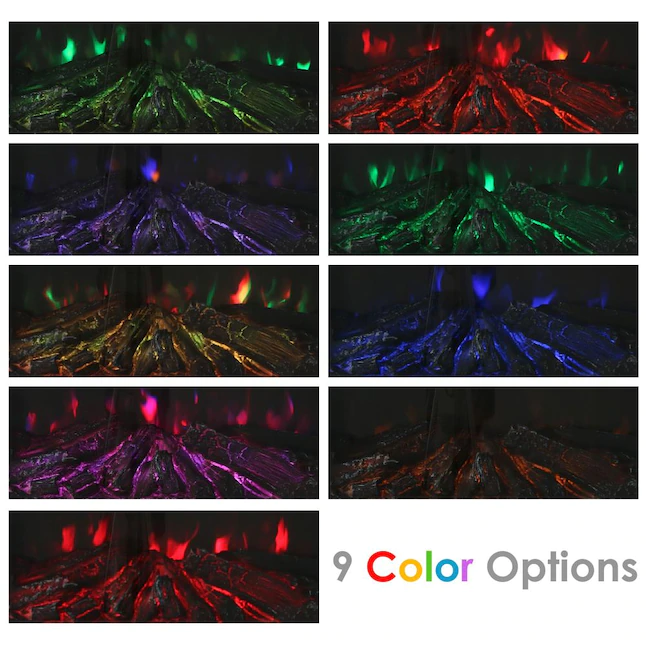 Sunnydaze Decor LOE-388 28.5-in Black Electric Fireplace Insert