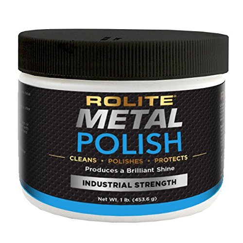 Rolite Metal Polish Paste Industrial Strength Scratch Remover and Cleaner. 1 Pound. 1 Pack