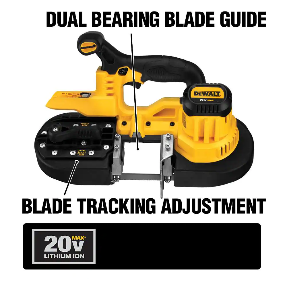 DEWALT DCS371B 20-Volt MAX Cordless Band Saw (Tool-Only)