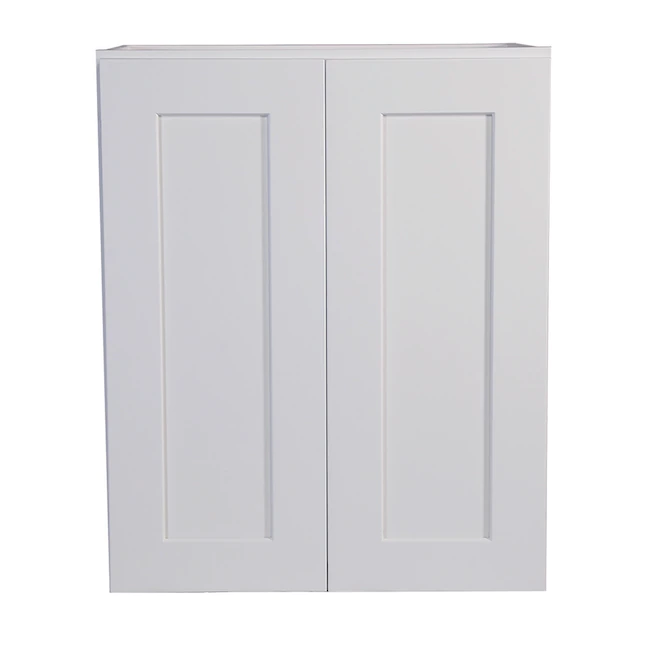 Design House 561720 Brookings 24-in W x 30-in H x 12-in D White Painted Maple Door Wall Ready To Assemble Stock Cabinet (Shaker Door Style)