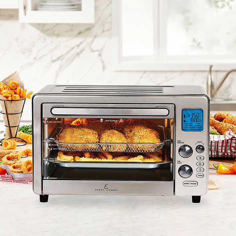 Emeril Lagasse Power Air Fryer 360XL - Convection Ovens Replaces a Hot Air Fryer Oven. Toaster Oven. Rotisserie. Bake. Broil. Slow Cook. Pizza. Dehydrator & More. Emeril Cookbook. Stainless Steel. (MAX 15.6 19.7 x 13)