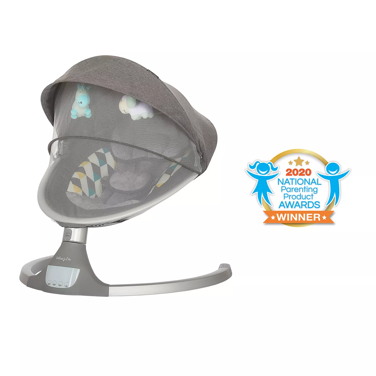 Zazu Cradling Swing by Dream On Me. Grey and Blue