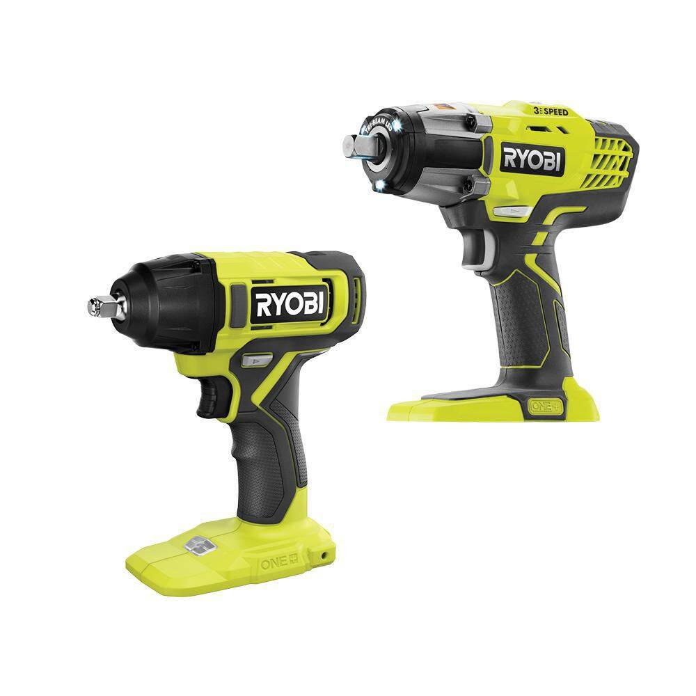 RYOBI P261-PCL250B ONE+ 18V Cordless 2-Tool Combo Kit with 3-Speed 1/2 in. Impact Wrench and 3/8 in. Impact Wrench (Tools Only)