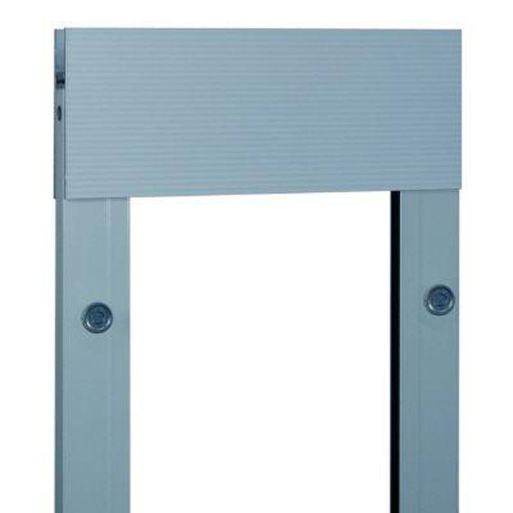 Ideal Pet Products 80PATCKW 7.5 in. x 10.5 in. Large White Chubby Kat Pet Patio Door Insert for 77.6 in. to 80.4 in. Aluminum Sliding Glass Door