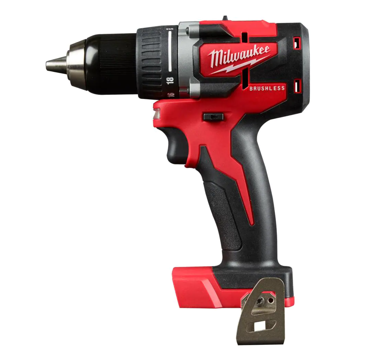 Milwaukee 2801-20 M18 18-Volt Lithium-Ion Brushless Cordless 1/2 in. Compact Drill/Driver (Tool-Only)