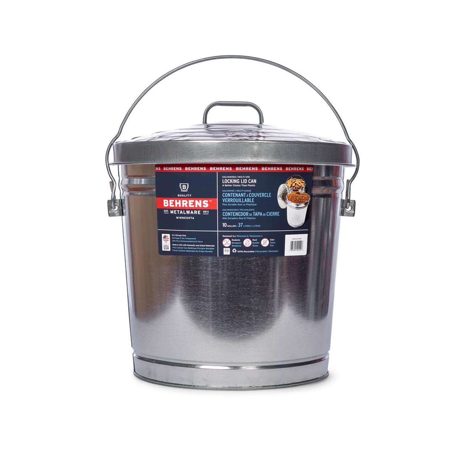 Behrens Gray Metal Pet Food Storage Container