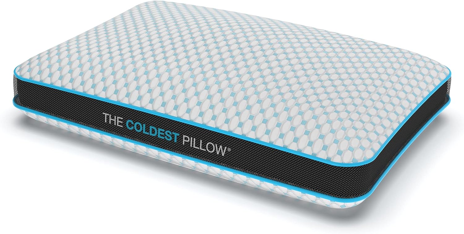 The Coldest Pillow - Adjustable Fill. Washable Cover. and Best for Breathable Cool Sleep Relief While Sleeping -Premium (King)