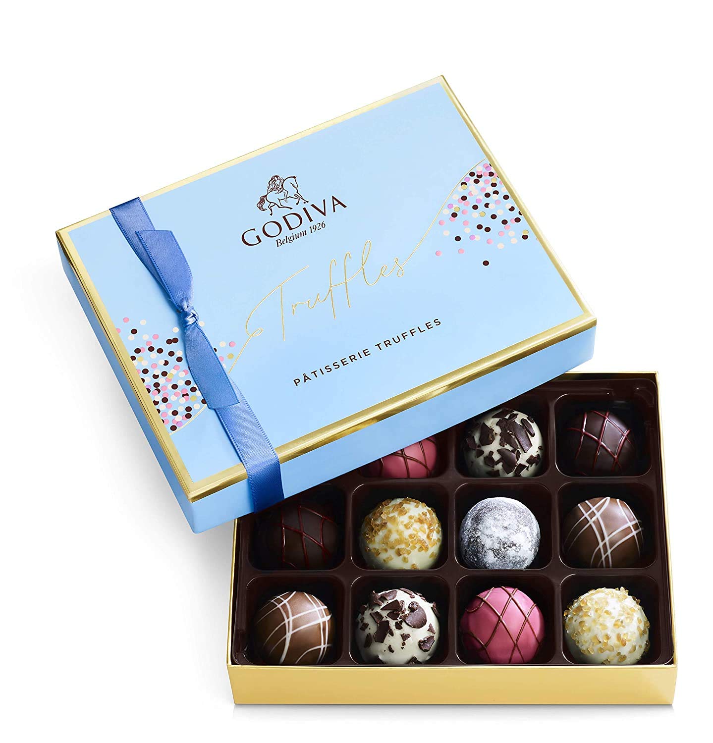 Godiva Chocolatier Patisserie Dessert Truffles Assorted Chocolate Gift Box. 12 pc.