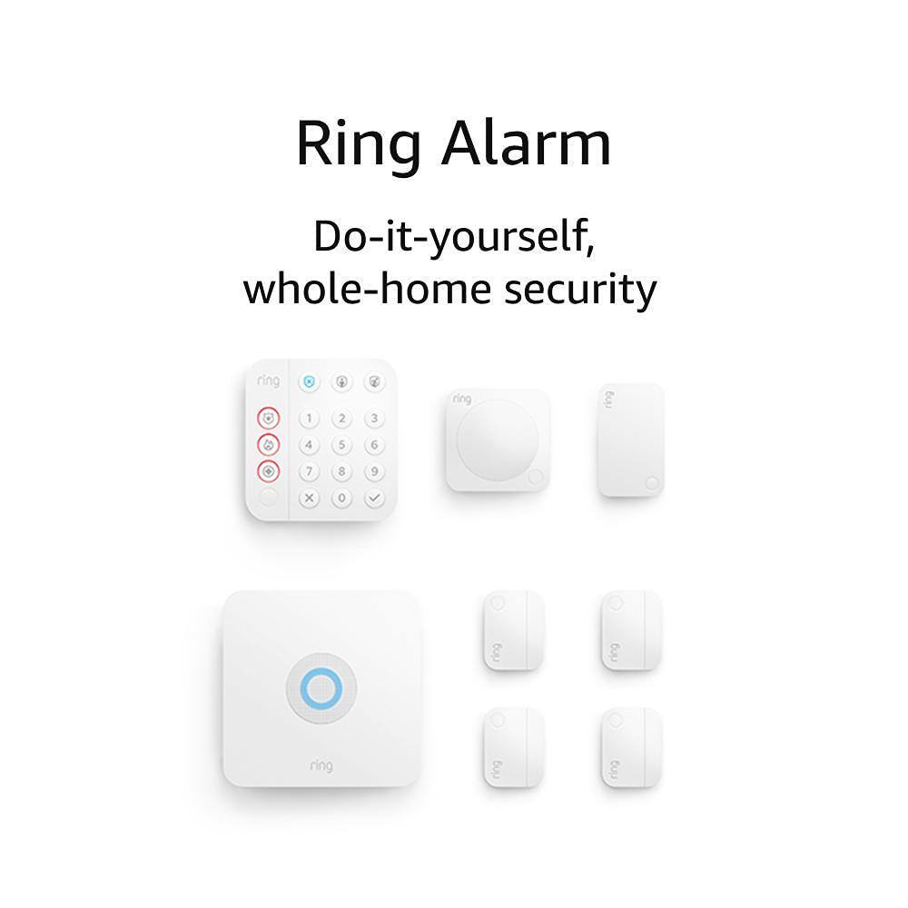 Ring B08P4XHQW7 Wireless Home Security Alarm Kit (8-Piece) (2nd Gen) with Video Doorbell - Venetian Bronze (2020 Release)