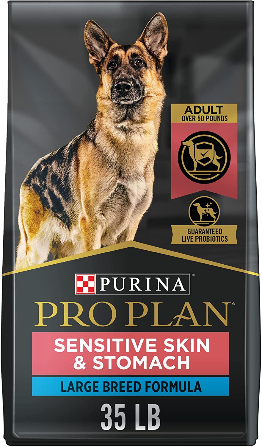 Purina Pro Plan Sensitive Stomach and Stomach Large Breed Dry Dog Food Salmon Formula - 35 lb. Bag