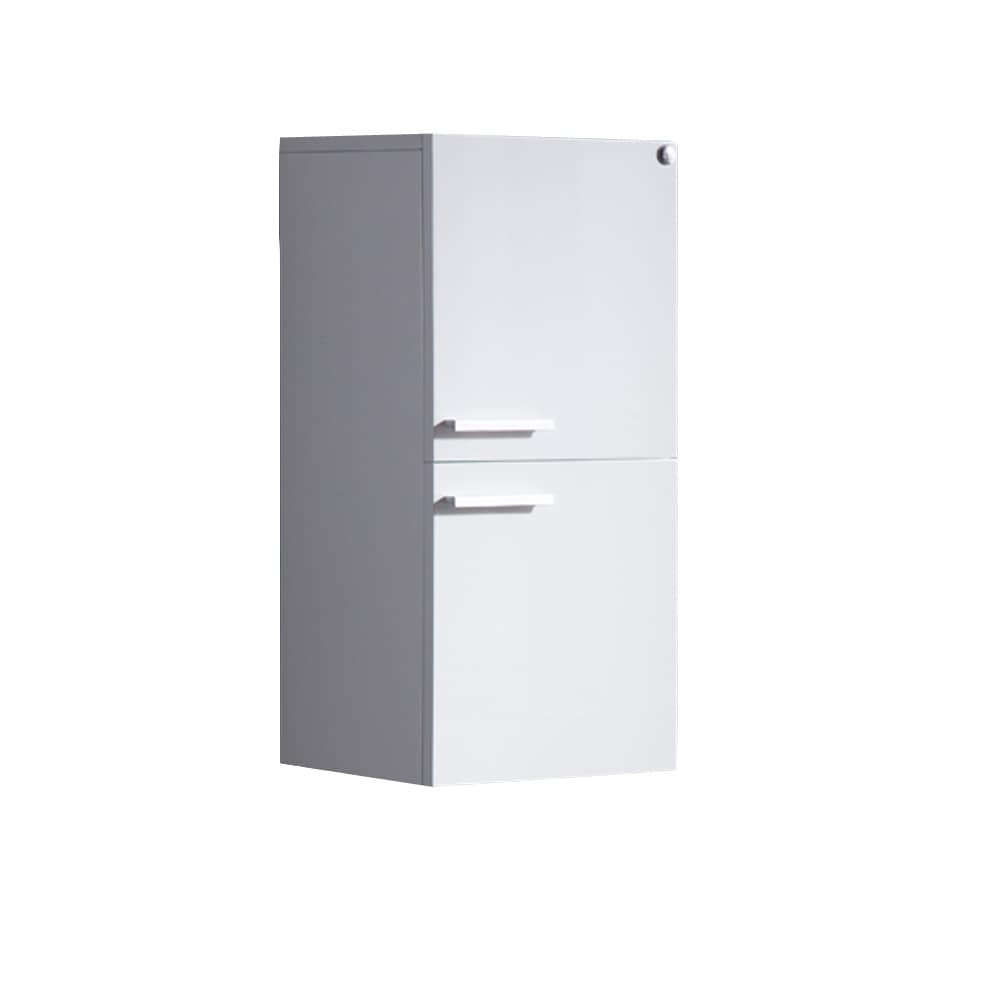 Fresca Senza 12.65-in W x 27.5-in H x 12-in D White Soft Close Bathroom Wall Cabinet