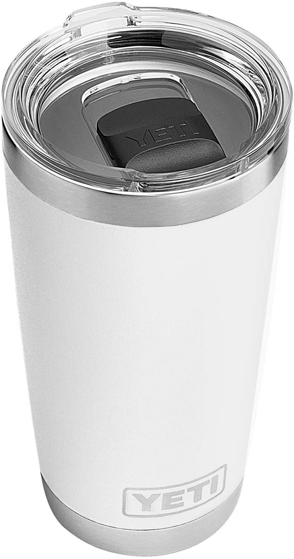 YETI Rambler 20 oz Tumbler. Stainless Steel. Vacuum Insulated . White