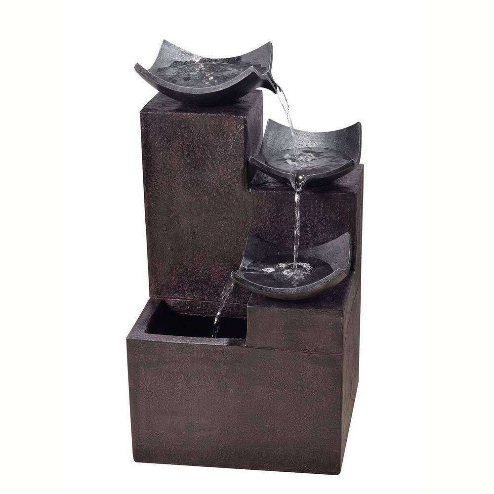 Teamson Home VFD8306 Outdoor Modern Tiered Zen Fountain