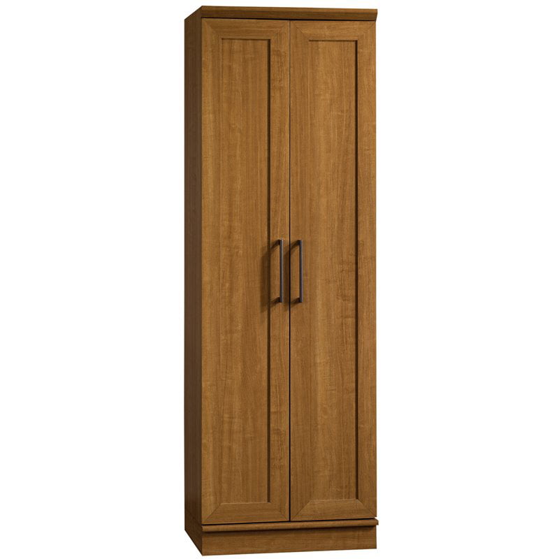 Sauder HomePlus 2-Door Storage Cabinet. Sienna Oak Finish