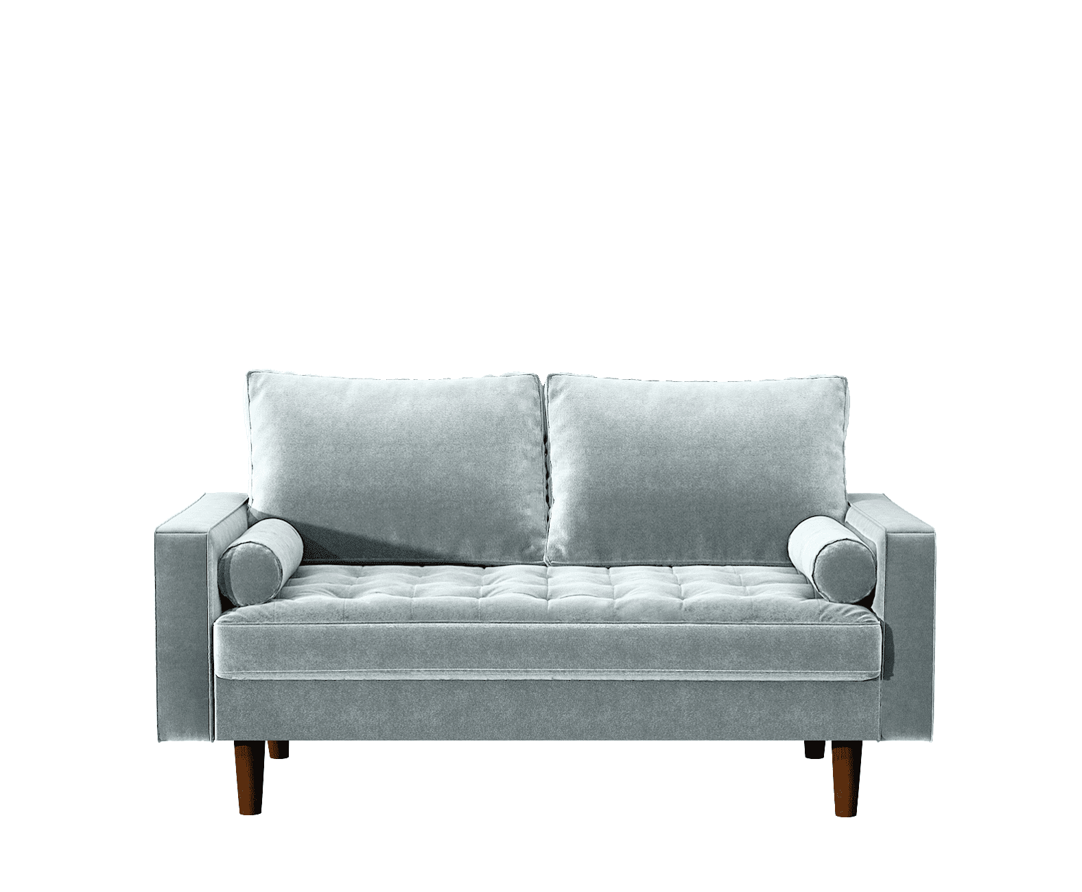 US Pride Furniture Mac Velvet 2 Seater Living Room Loveseat. Tiffany Blue