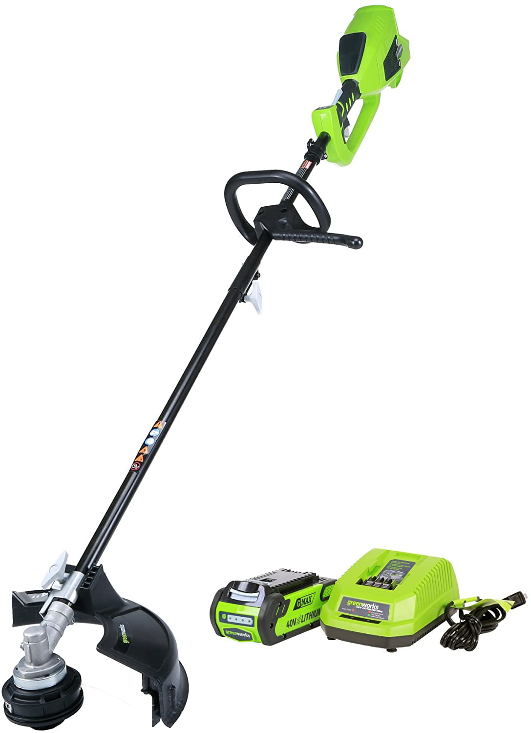 Greenworks 40 Volt 14 inch Attachment Capable String Trimmer with 2.0 Ah Battery and Charger. 2100702