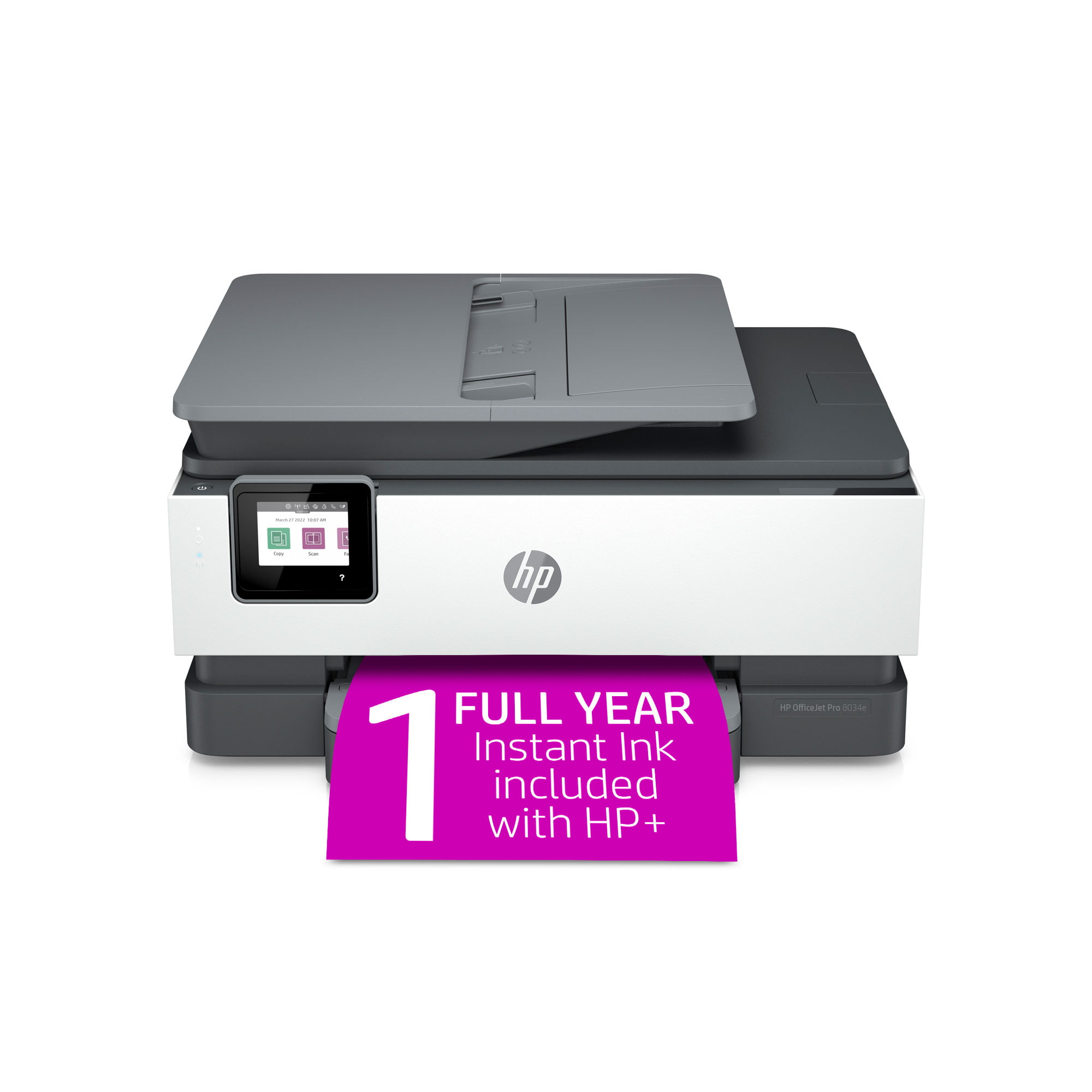 HP OfficeJet Pro 8034e All-in-One Printer - White/Grey
