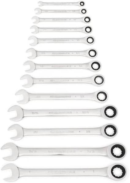 GEARWRENCH 13 Pc. 12 Pt. Ratcheting Combination Wrench Set. SAE - 9312
