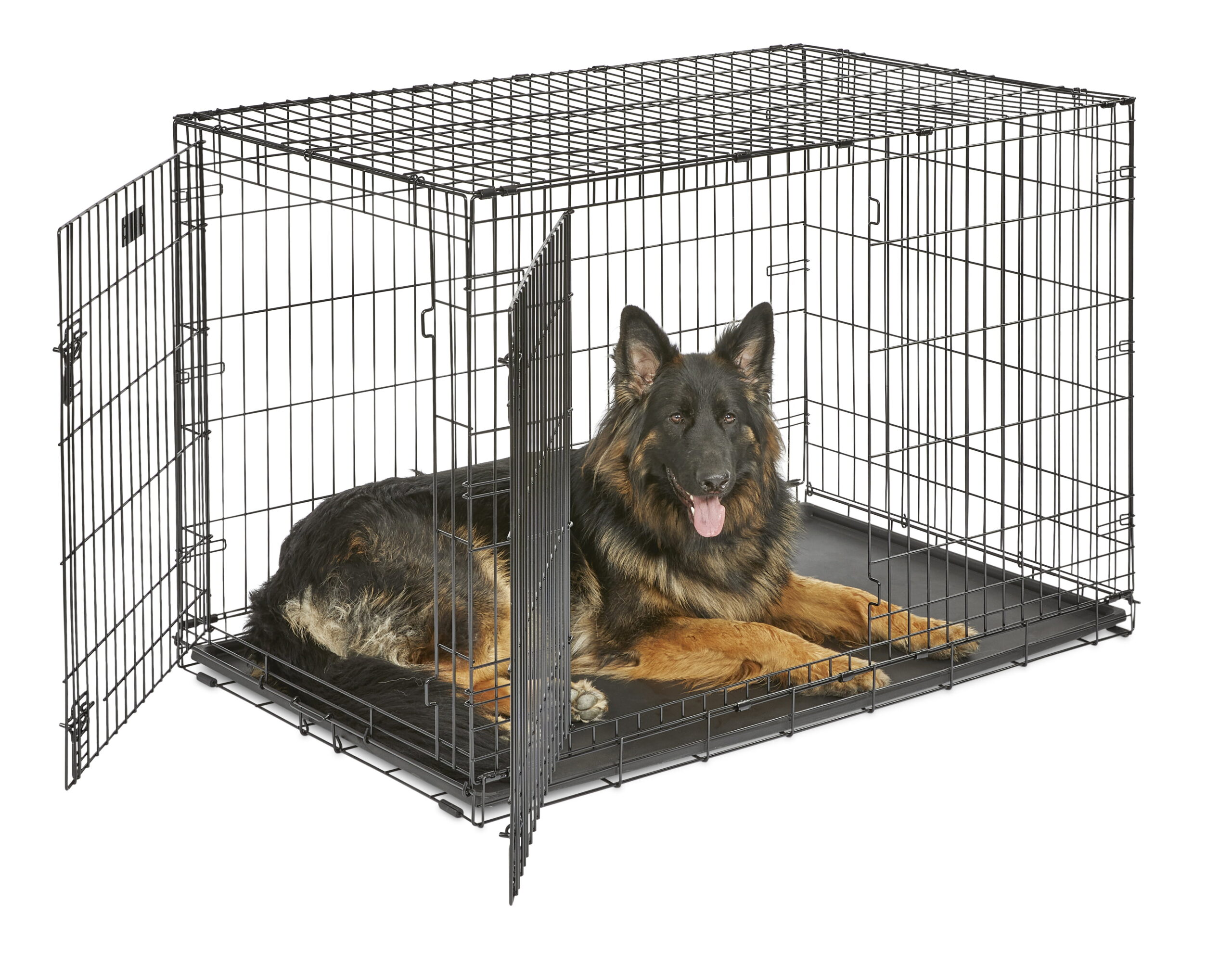MidWest Homes For Pets Double Door iCrate Metal Dog Crate. 48″