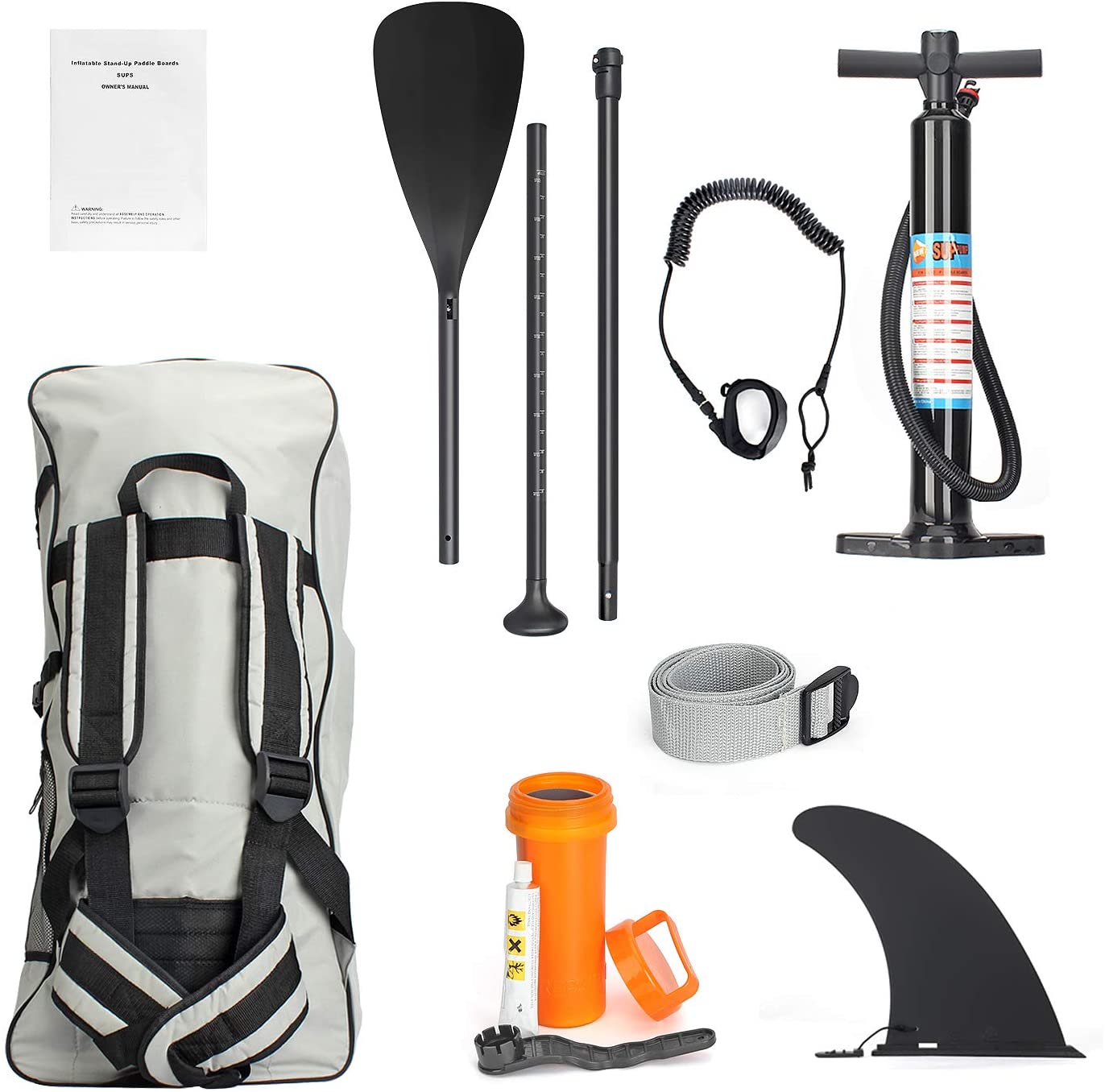 Wonder Maxi Inflatable Stand up Paddle Board (6″ Thick) with Premium SUP Accessories & Carry Bag | Wide Stance