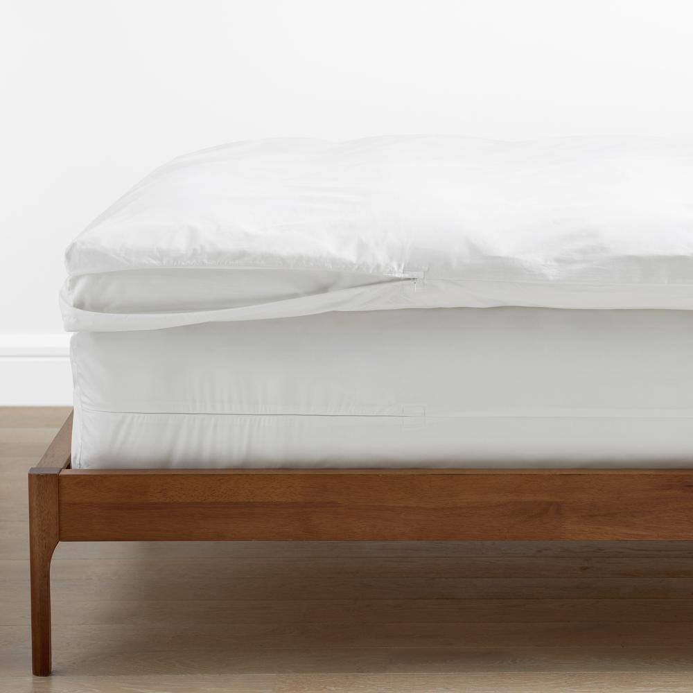 The Company Store  Company Cotton Waterproof Queen Featherbed Protector - Queen