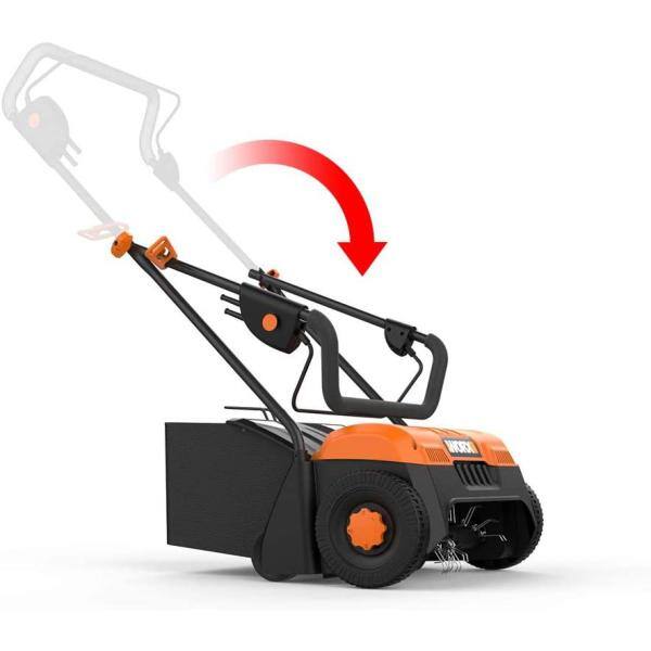 Worx WG850 14 in. 12 Amp Corded Electric Cultivator/Dethatcher with Bag