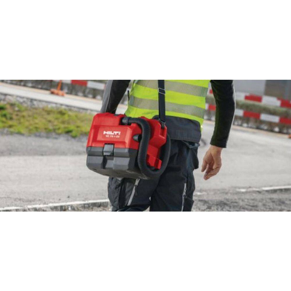 Hilti 2248004 22-Volt NURON Li-Ion VC 75 CFM 1 Gal Cordless 1.6 PSI Dust Vacuum w/Hose. Filter and Fleece Bag (Battery Not Included)