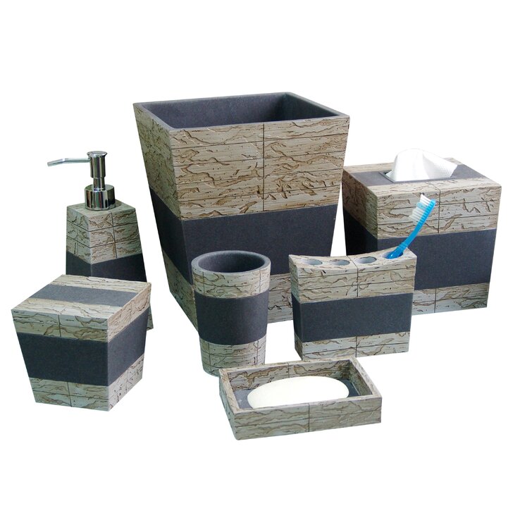 Loeffler Rustic 4 Piece Bathroom Accessory Set