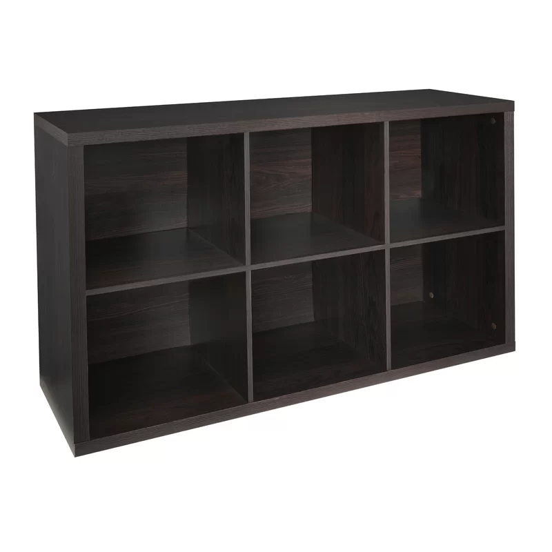 ClosetMaid 4109 Decorative 6-Cube Storage Organizer. Black Walnut