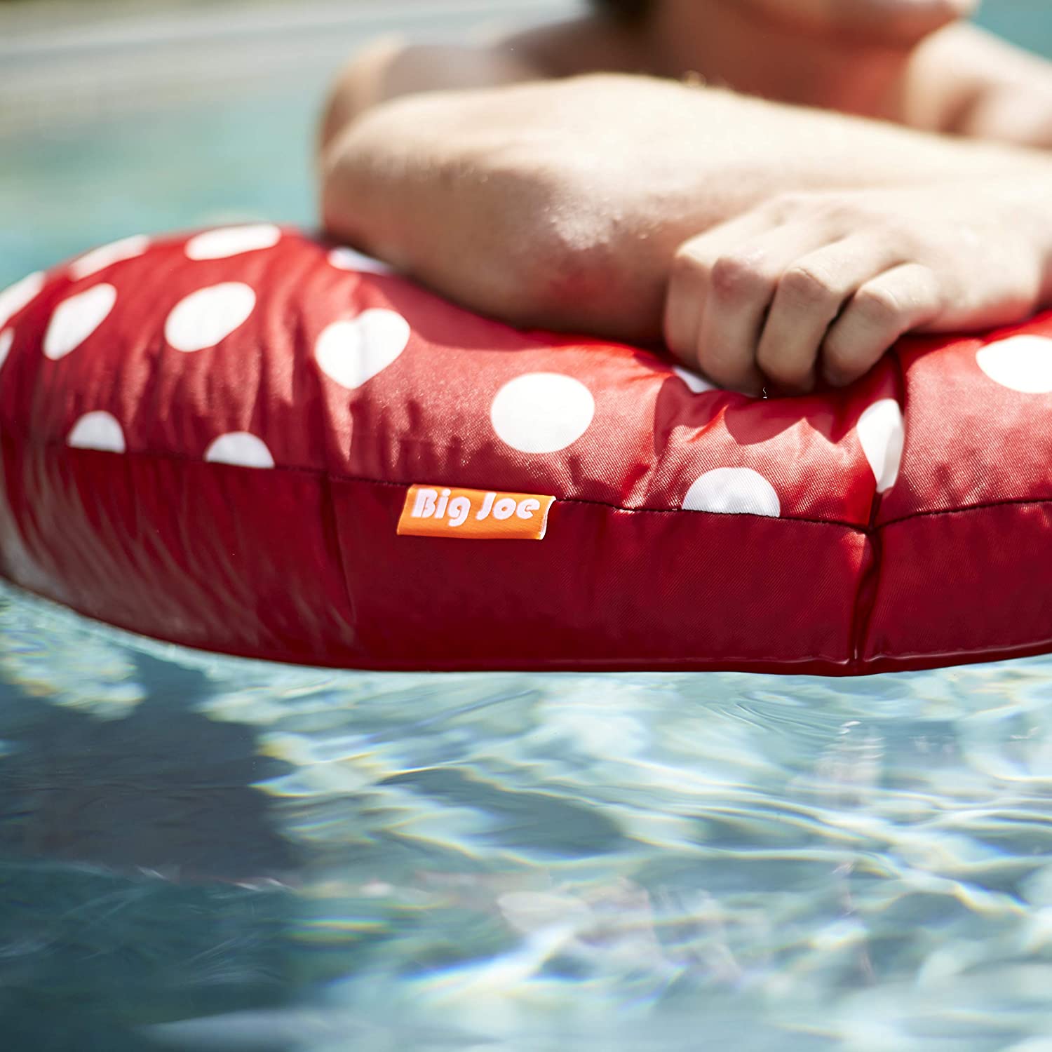 Big Joe Mesh Round Float. Red Dot