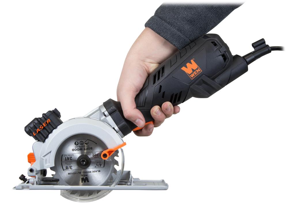 WEN 5-Amp 4-1/2-in Worm Drive Corded Circular Saw