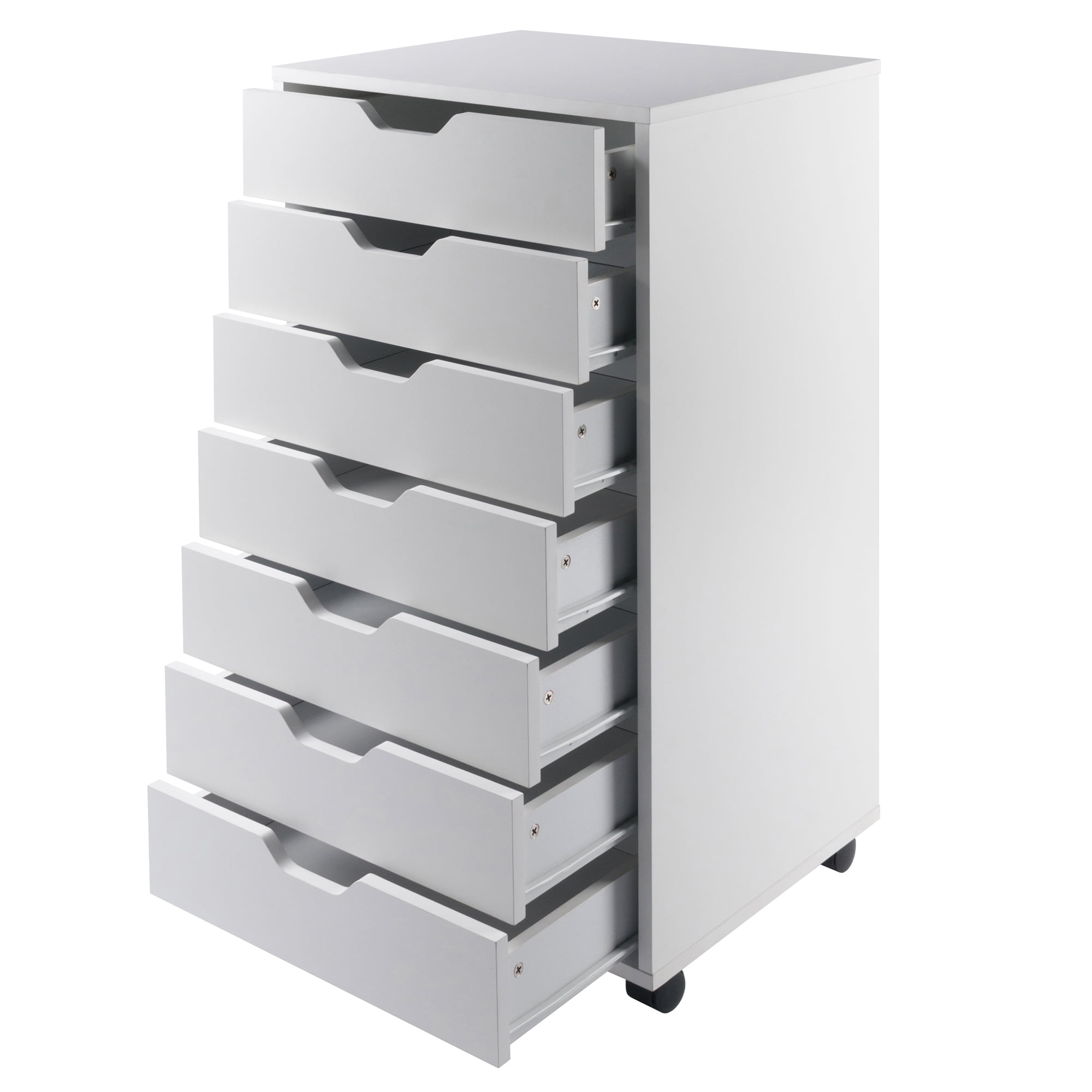 Winsome Wood Halifax 7-Drawer Mobile Cabinet. White