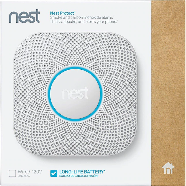 Google  Nest Protect Smart Smoke and Carbon Monoxide Detector Alarm (Battery)