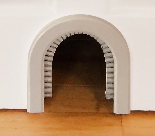 Cathole Cat Door with Brush