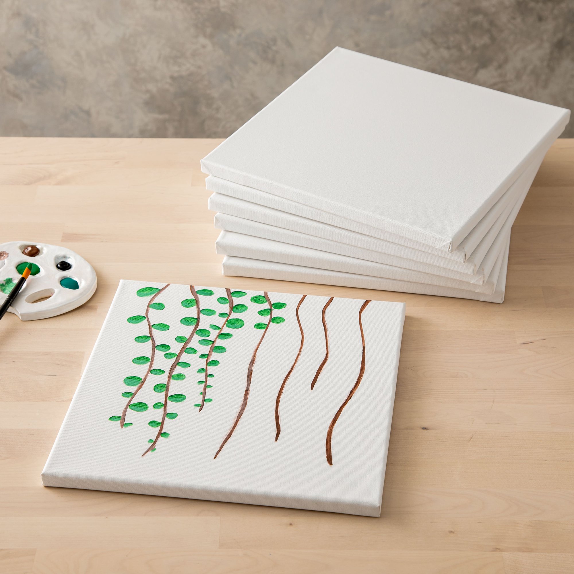 Artist-s Loft Necessities 4 Packs: 7 ct. (28 total) 12″ x 12″ Super Value Canvas