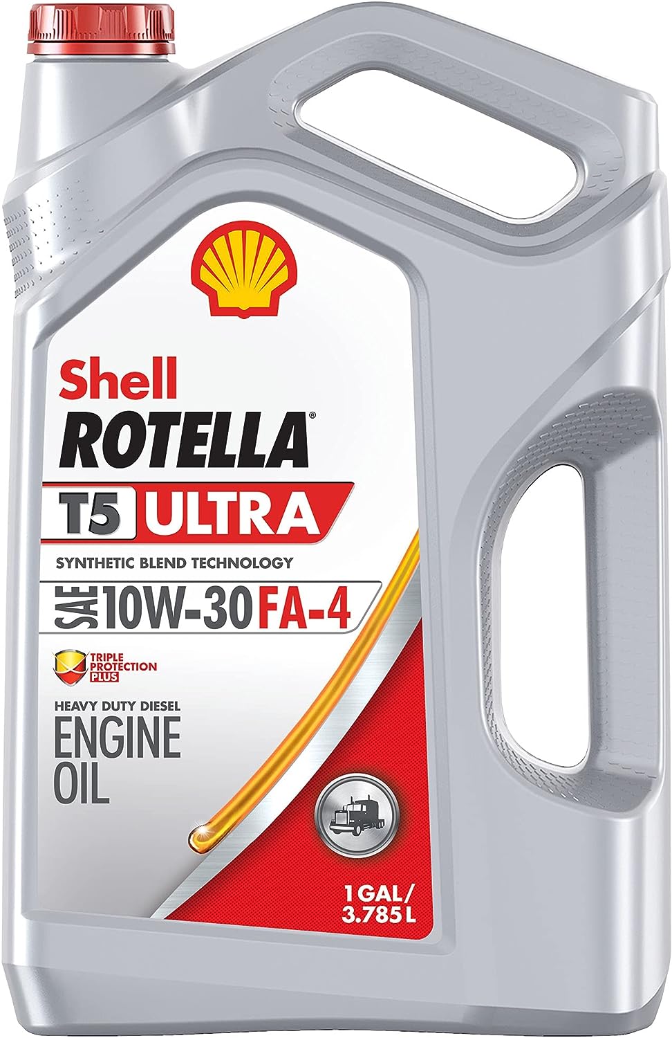 Shell Rotella T5 Ultra Synthetic Blend 10W-30 Diesel Engine Oil. FA-4 (1-Gallon. Case of 3)