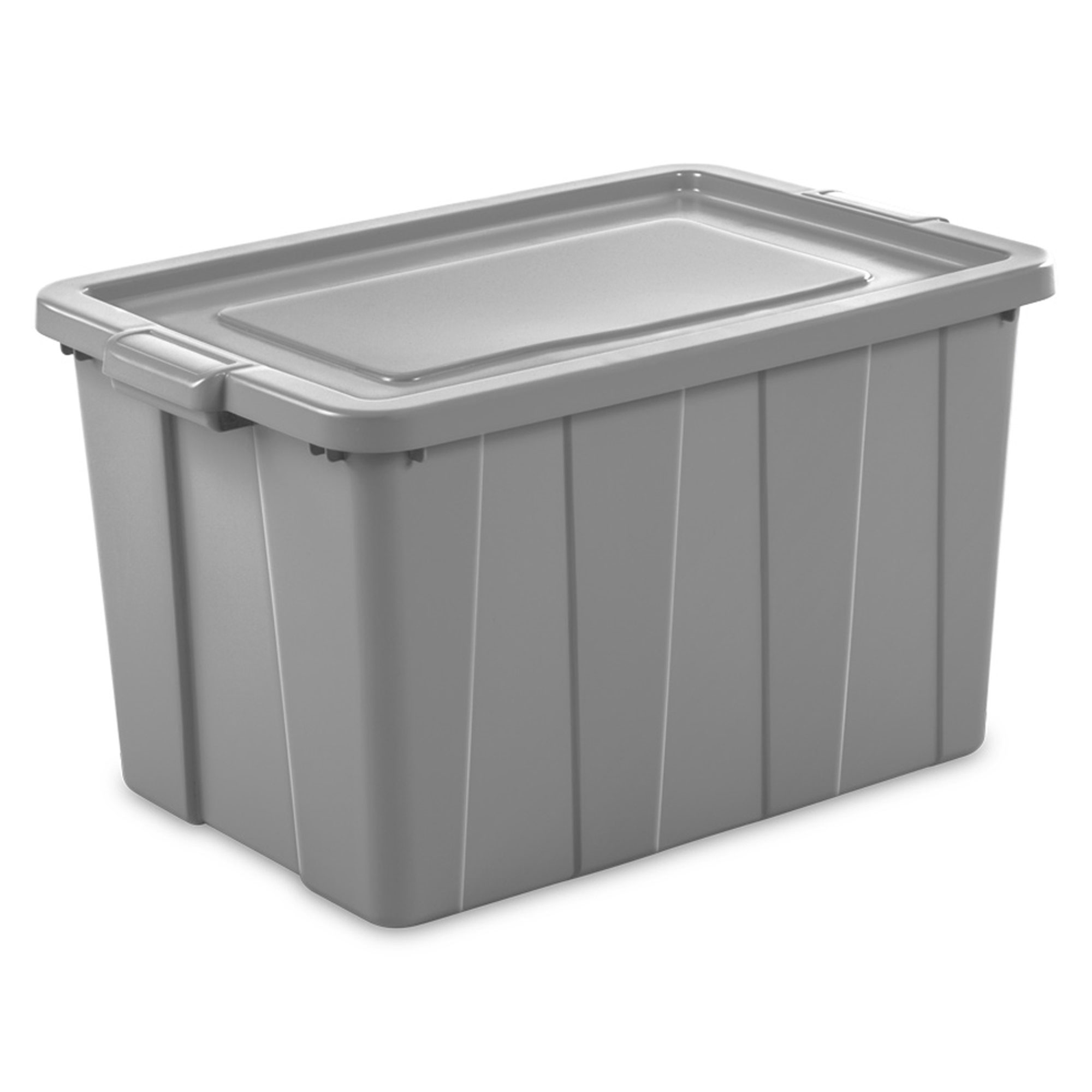 Sterilite Tuff1 30 Gal Plastic Storage Tote Container Bin w/ Lid (8 Pack)