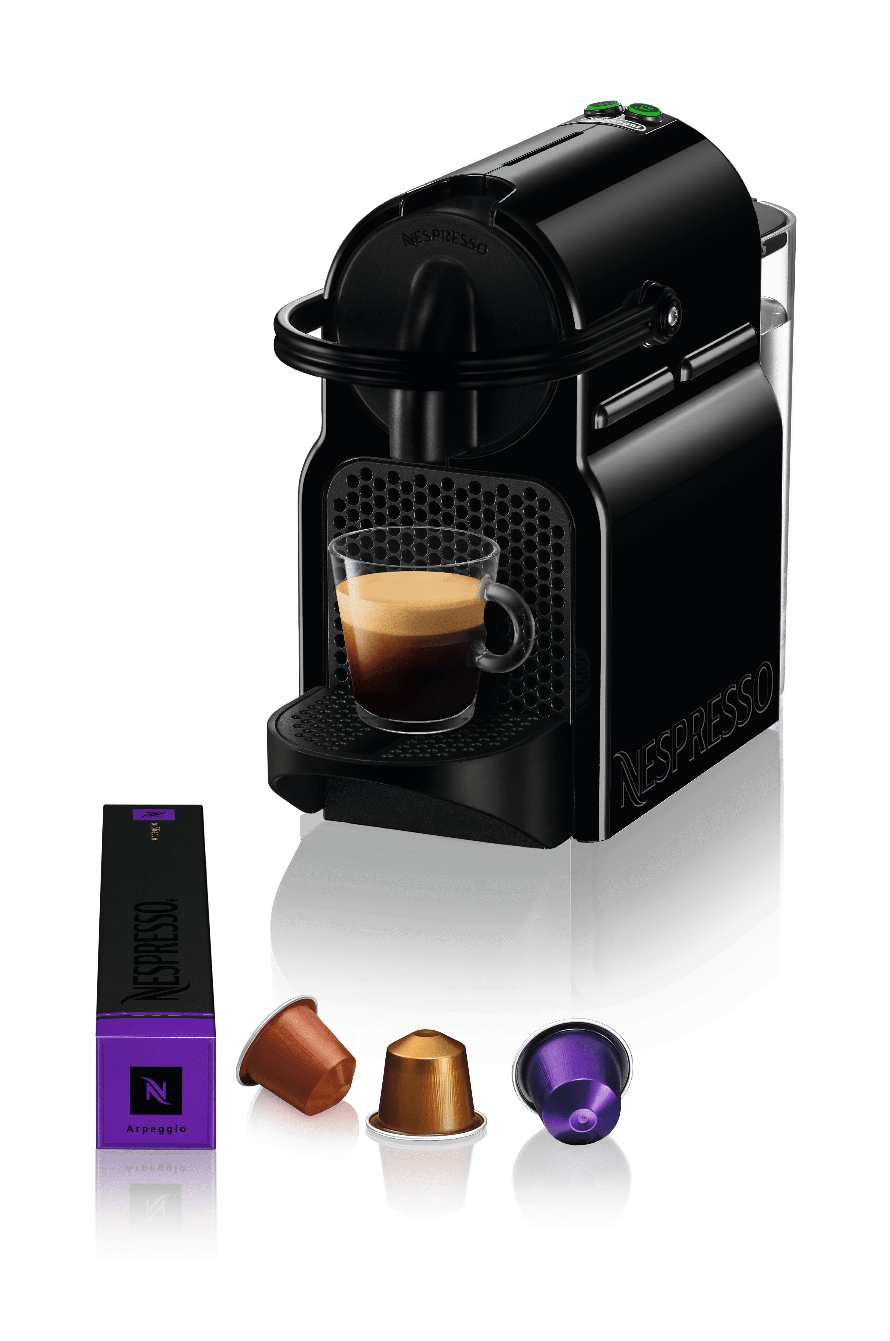 Nespresso by De-Longhi Inissia Single-Serve Espresso Machine in Black