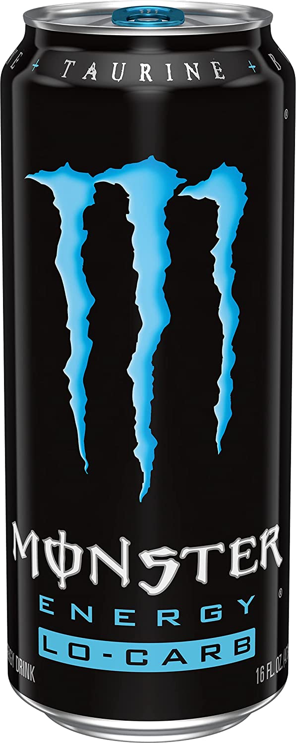Monster Energy. Lo-Carb Monster. Low Carb Energy Drink. 16 Ounce (Pack of 24)