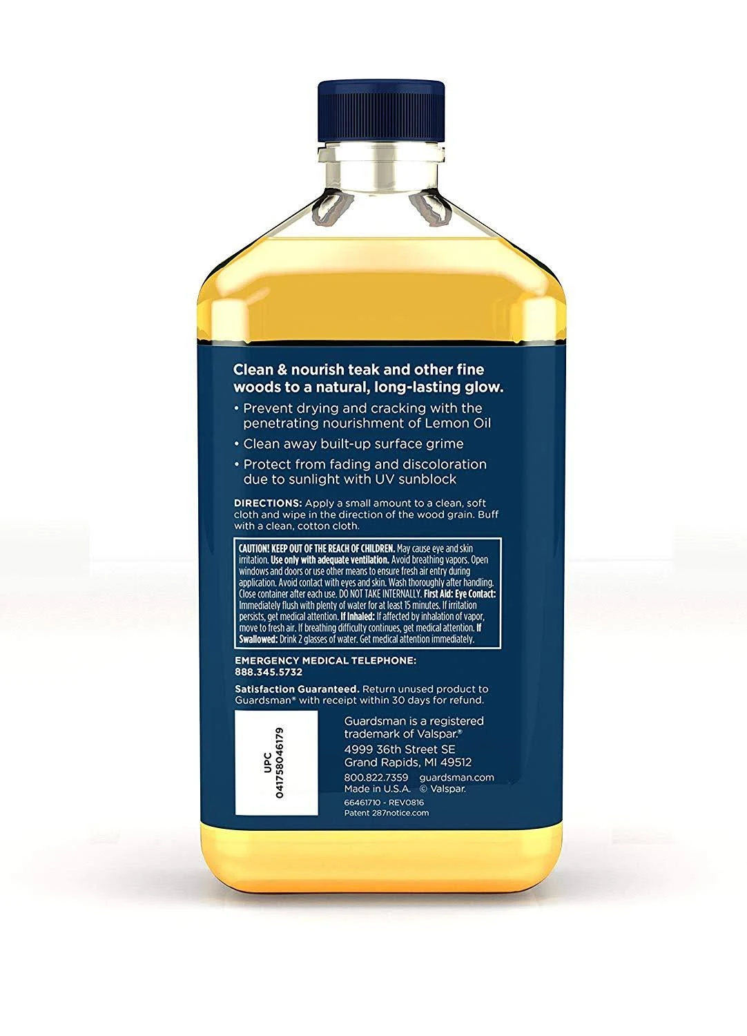 Guardsman Revitalizing Lemon Oil For Wood Furniture - 16 oz