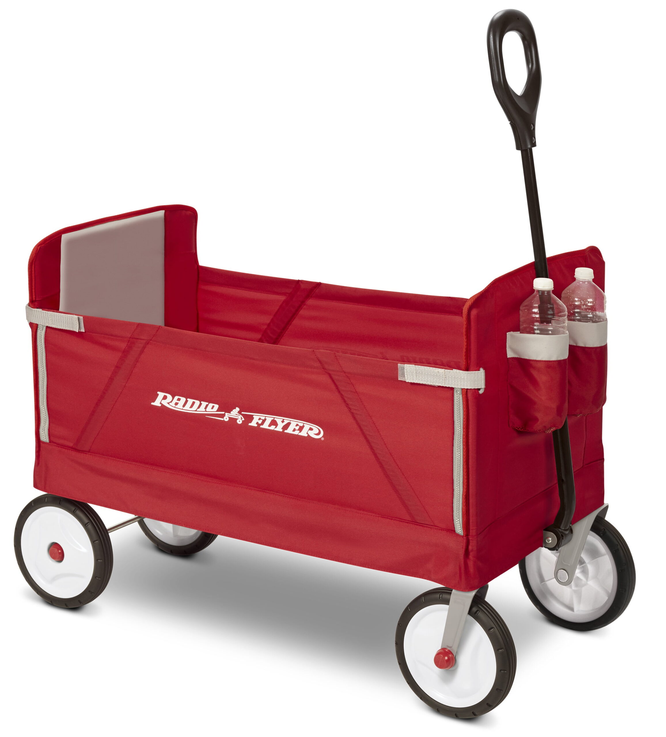 Radio Flyer. 3-in-1 EZ Fold Wagon. Padded Seat with Seat Belts. Red