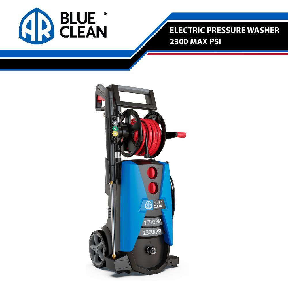 AR Blue Clean BC390HSS Universal Motor. 2300 PSI. Cold Water. Electric Pressure Washer. with Up to 1.7 GPM. BC390HSS