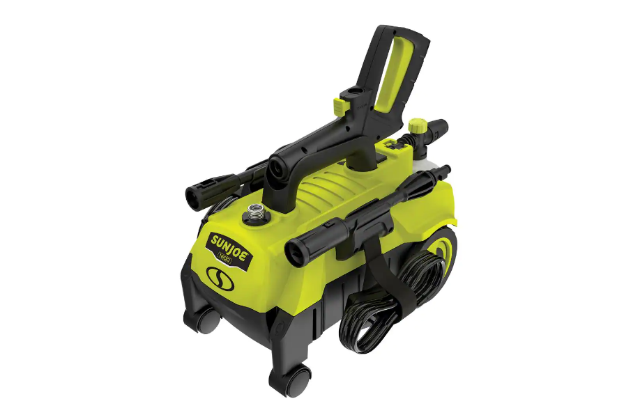 Sun Joe SPX3160 1600 PSI Max 1.45 GPM 11 Amp Cold Water 4-Wheeled Electric Pressure Washer