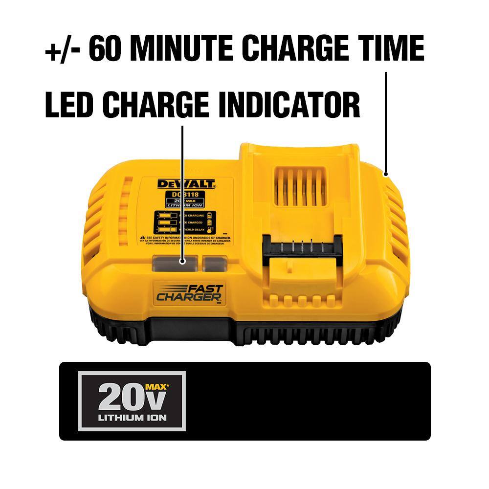 DEWALT DCB118 20V MAX Lithium-Ion Fan Cooled Fast Battery Charger